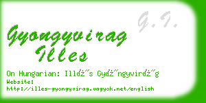 gyongyvirag illes business card